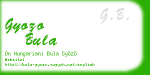 gyozo bula business card